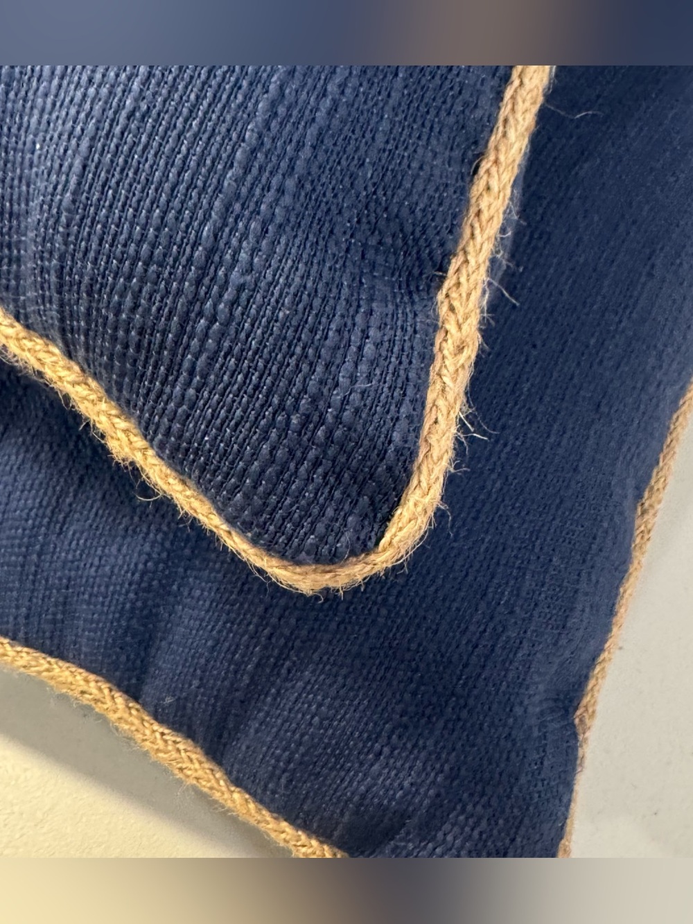 Brentwood Originals Modern Farmhouse Decorative Pillow 2 pc #9C3 Navy Blue